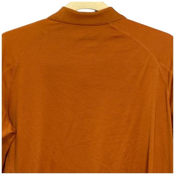 Eddie Bauer Zip Polo Shirt Size XL Orange Short Sleeve Pullover Streetwear - Picture 6 of 11